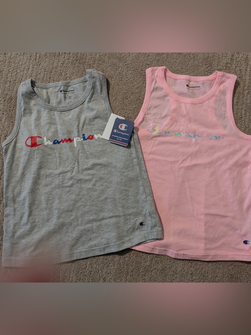 2 Girls Champion recerback tank tops